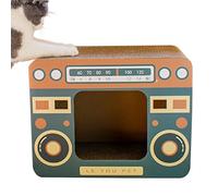 Casa rascador para Gatos - de pie para Gatos de apartamento | Retro Animales Juguetes para el Empleo Espiritual en Forma de Radio | para Razas pequeñas, Medianas y Grandes
