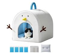 Casa Refrescante Para Gatos De Verano | Con 4 Bolsas De Hielo Plegable Aislante E Impermeable,Cama Cueva Refugio Para Gatos | Días Calurosos De Verano, Cachorros, Perros Pequeños, Hogar, Jardín, Dormi