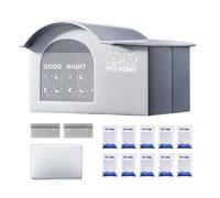 Casa Refrescante para Gatos Exterior - Casa De Exterior para Gatos En Verano,Cueva Albergue Resistente A La Intemperie para Mascotas con Bolsas De Hielo para Dormir Fuera O Dentro para Gatitos