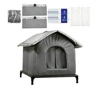 Casa Refrescante para Gatos - Refugio Fresco Grande Plegable de Doble Capa con Bolsas de Hielo - Refugio Aislado Térmico Durante El Verano,Para Todas Las Estaciones Interior Exterior Hogar Jardín Balc