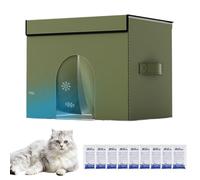 Casa Refrescante para Gatos Verano Portátil - Perro con Efecto Aire Acondicionado - Cama Portátil con Bolsas De Hielo para Interior Exterior Balcón Terraza Clima Cálido