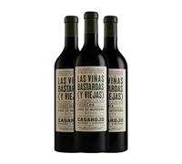 Casa Rojo Las Viñas Bastardas 75 cl Vino tinto (Caja de 3 Botellas de 75 cl)