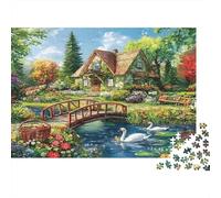 Casa rústica Jardín_5 Puzzle Mil Piezas para Personas Mayores Polvo Hecho En Europa para Enmarcar Cartón 52x38cm/1000pcs