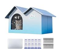 Casa Veraniega Para Gatos - Cueva Antifugas De Papel De Aluminio - Cueva Refrescante Para Gatos Con Bolsas De Hielo | Clima Cálido, Apartamento, Balcón, Patio, Jardín, Razas Pequeñas, Medianas Y Grand