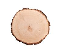 Casa Vivente Rodaja de Madera Natural Placa para Colgar en Puertas Artículos de Decoración Diámetro 18 cm