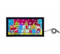 Casa y Menaje Cartel Luminoso Feliz Navidad (Medidas del Producto: 48x25x2,5cm)