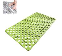 Casaandbeyond Shower Mat, with Suction Cups and Drain Holes, Non Slip Bath for Tub, Secure Bathtub, Easy Dry & Cut, Machine Washable, for Inside Shower (Green,70 * 38cm)