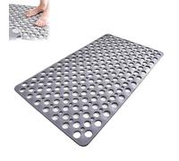 Casaandbeyond Shower Mat, with Suction Cups and Drain Holes, Non Slip Bath for Tub, Secure Bathtub, Easy Dry & Cut, Machine Washable, for Inside Shower (Gray,75 * 43cm)