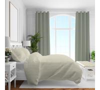 CASABEL Juego de cama de satén Mako, 100% algodón/220 hilos, sedoso, lujoso y atemporal, con cremallera, funda nórdica de 155 x 220 cm, funda de almohada de 80 x 80 cm