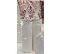 Casablanca 46364 Figura Nicolaus De Porcelana Blanco Mate 2 Piezas 31cm