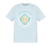 Casablanca - Cotton T-Shirt - Tops - Hombre - Azul - S -