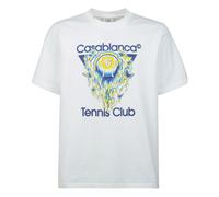 Casablanca - Camiseta de Manga Corta Icono Club de Tenis - Sport - Hombre - Blanco - M -