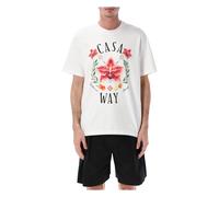 Casablanca - Casa Way Orchid Classic T-Shirt - Tops - Hombre - Blanco - M -