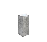 Casablanca Columna Purley Met.Ant.Plateada. Altura: 70 cm. 27 x 27 cm.