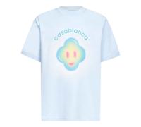 Casablanca - Cotton T-Shirt - Tops - Hombre - Azul - M -