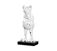 Casablanca Design - Escultura Decorativa (tamaño XXL, Resina sobre Base de mármol, Altura 68 cm), Color Blanco y Negro