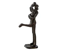 Casablanca - Escultura de diseño Kissing - Beso - de Hierro - Altura 19 cm
