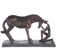 Casablanca - Escultura Decorativa - Compresión - Poli - Bronce - 32 x 19 cm