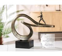 Casablanca - Figura Decorativa de Resina, Color Bronce, decoración de salón, Regalo, Regalo de cumpleaños, Altura 25 cm