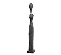 Casablanca - Figura Decorativa Grande y Estrecha para Mujer XXL, Figura Decorativa de Madera, Color: Negro, Altura 86 cm