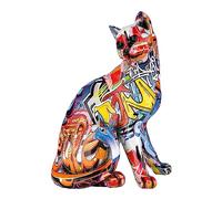 Casablanca - Figuras Decorativas de Gato - Arte Pop - Regalos para Gatos - Escultura - Altura 29 cm - Ancho 21 cm
