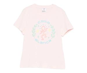 Casablanca - Graphic Cotton T-shirt - Tops - Mujer - Rosa - M -