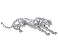 Casablanca Guepardo Poli, Plata Antigua, H31/B48 cmL.145 cm