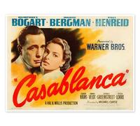 Casablanca (inglés) Póster de Vintage Entertainment Collection 130 x 100 cm Famosos y celebridades Decoración para la pared
