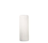 Casablanca - Jarrón de cerámica con Estructura estriada (58 cm), Color Blanco Mate
