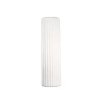 Casablanca - Jarrón de cerámica con Estructura estriada (76 cm), Color Blanco Mate