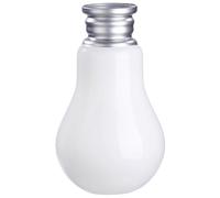 Casablanca Jarrón Decorativo de Cristal para salón, Regalo para Mujeres, cumpleaños, día de la Madre, Color: Blanco, Plata, Altura 36 cm