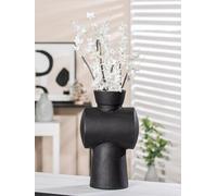 Casablanca Jarrón Decorativo Moderno para Hierba de Las Pampas, decoración para salón, Regalo de cumpleaños, Color: Antracita Gris Oscuro, Altura 32 cm