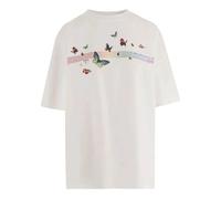 Casablanca - Logo Print Short-Sleeve Crew Neck - Tops - Hombre - Blanco - L -