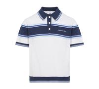 Casablanca - Mesh Stripe Polo - Tops - Hombre - Blanco - M -
