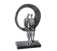 Casablanca modernes Design Escultura Poli Gris Plata Altura 30 cm