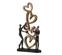 Casablanca modernes Design Escultura, Poly, Marrón, Bronce, Champán, Oro, Negro, Höhe 41 cm