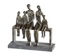 Casablanca modernes Design Escultura Resina Bronce Gris Höhe 26 cm