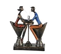 Casablanca modernes Design Escultura, Resina, Colores Bronce, Altura 25 cm