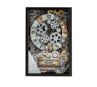 Casablanca modernes Design Reloj de Pared, Color Negro y Plateado, Höhe 40,5 cm