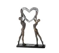 Casablanca modernes Design Victoria Escultura Exclusiva de el Acabado en Bronce Poli en función de la Altura de la Base de Colour Negro 37 cm Ancho 26 cm