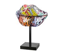 Casablanca mordernes Design Escultura Decorativa de Resina, Multicolor, 26 cm