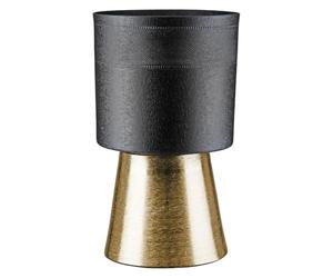Casablanca NAMA - Maceta cilíndrica (Aluminio, 29 x 18 cm), Color Negro craquelado