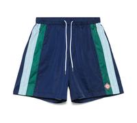Casablanca - Pantalones Cortos Azules Plisados con Cordón y Bolsillos - Shorts - Hombre - Azul - L -