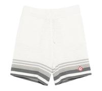 Casablanca - Pantalones Cortos de Crochet a Rayas - Shorts - Hombre - Blanco - XL -