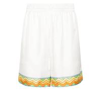 Casablanca - Pantalones Cortos de Seda con Cordón - Shorts - Hombre - Blanco - S -