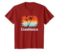 Casablanca Souvenir Vintage Vacaciones de Verano Camiseta