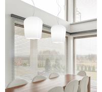 Casablanca Syss colgante 1 luz blanco Ø23cm