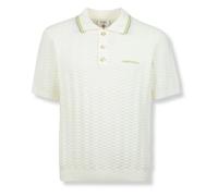 Casablanca - Tennis Bouclé Polo Shirt - Knitwear - Hombre - Beige - XL -