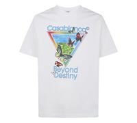 Casablanca - Tennis Club Beyond Destiny Classic T-Shirt - Tops - Hombre - Blanco - XL -