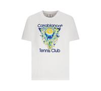 Casablanca - Tennis Club Icon Classic T-Shirt - Tops - Hombre - Blanco - M -